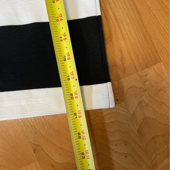 Ralph Lauren Black and White Striped Short Sleeve Top - Small - Picture 8 of 9